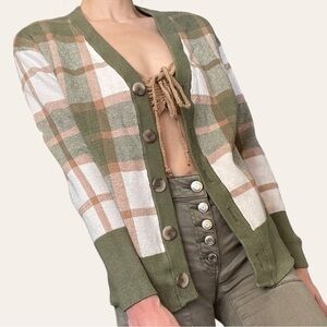 Rachel Zoe Plaid Cardigan 💕